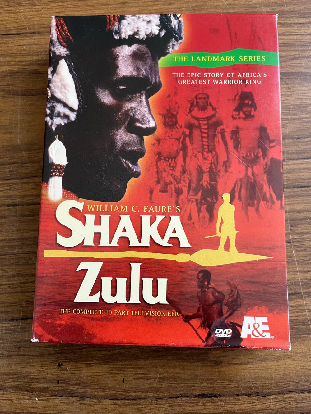 A&E Shaka Zulu DVD set complete 10 part television epic with 4 discs